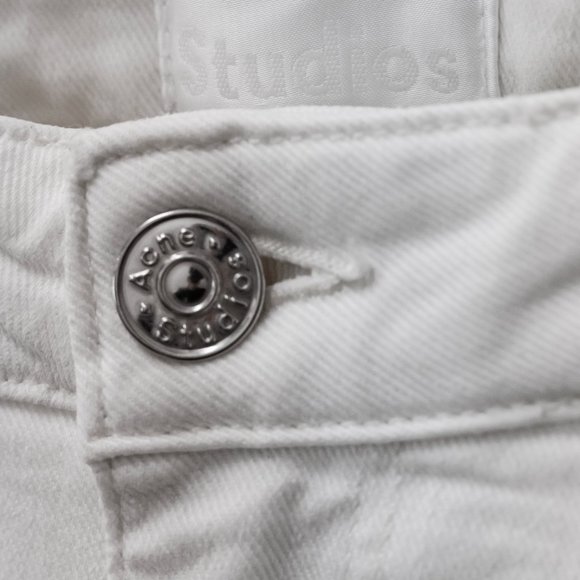 Acne Studios Skin 5 White Vintage Skinny Jeans - Picture 4 of 11